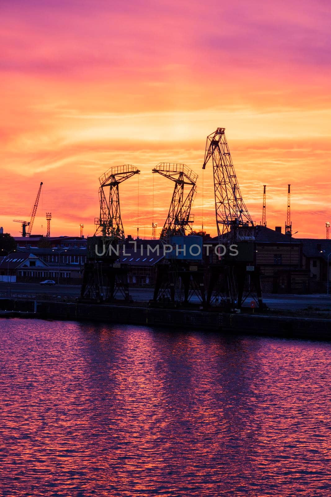 Old cranes in Szczecin  by benkrut