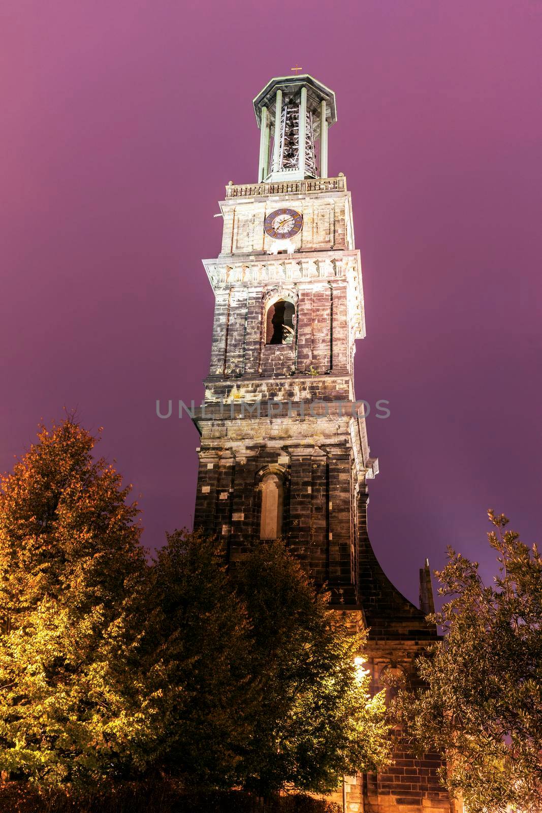 Aegidien church tower in Hanover. Hanover, Lower Saxony, Germany.