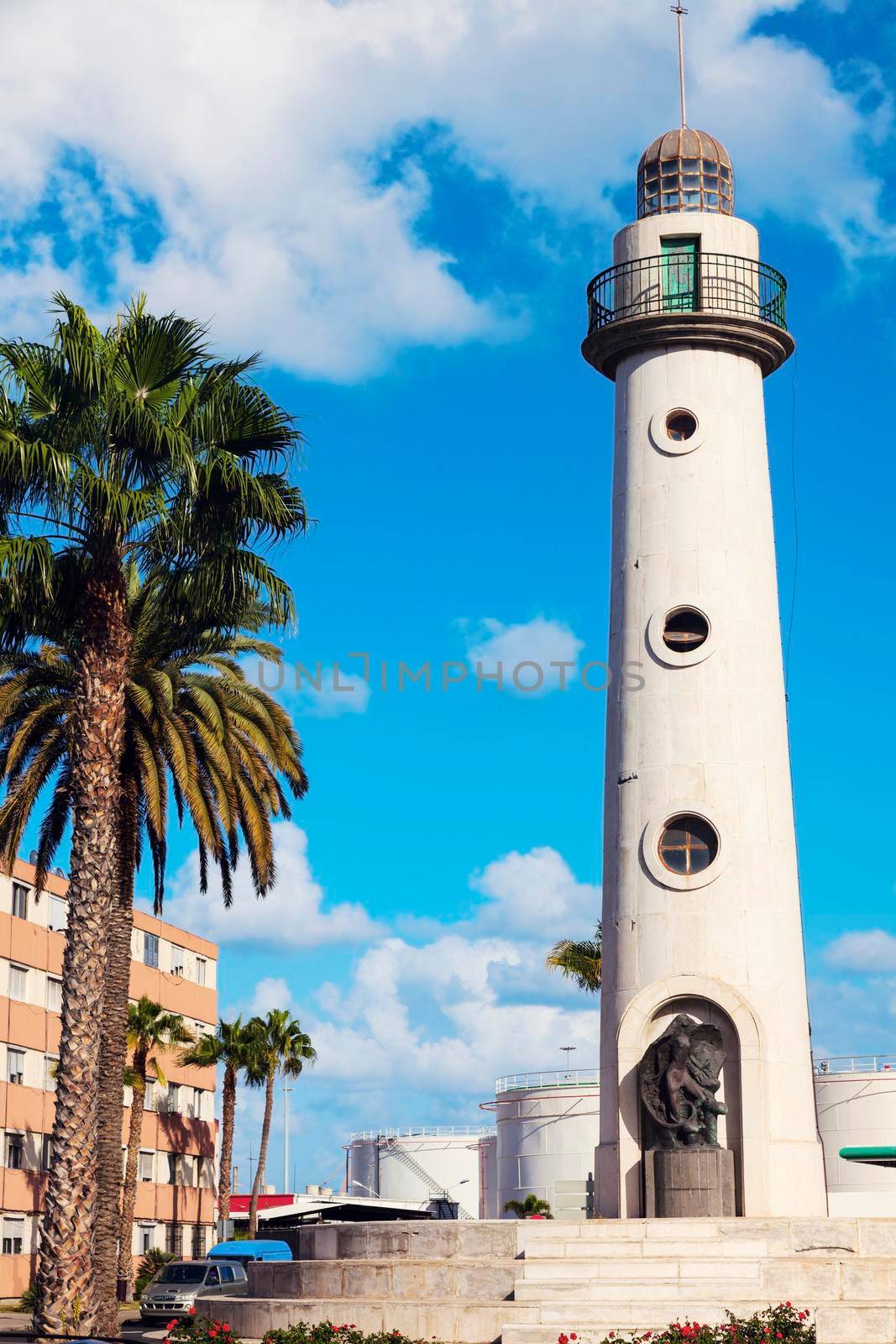 Lighthouse in the north part of Las Palmas. Las Palmas, Gran Canaria, Spain.