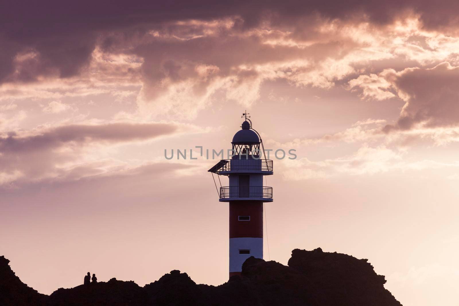 Punta de Teno Lighthouse on Tenerife. Canary Islands, Spain.