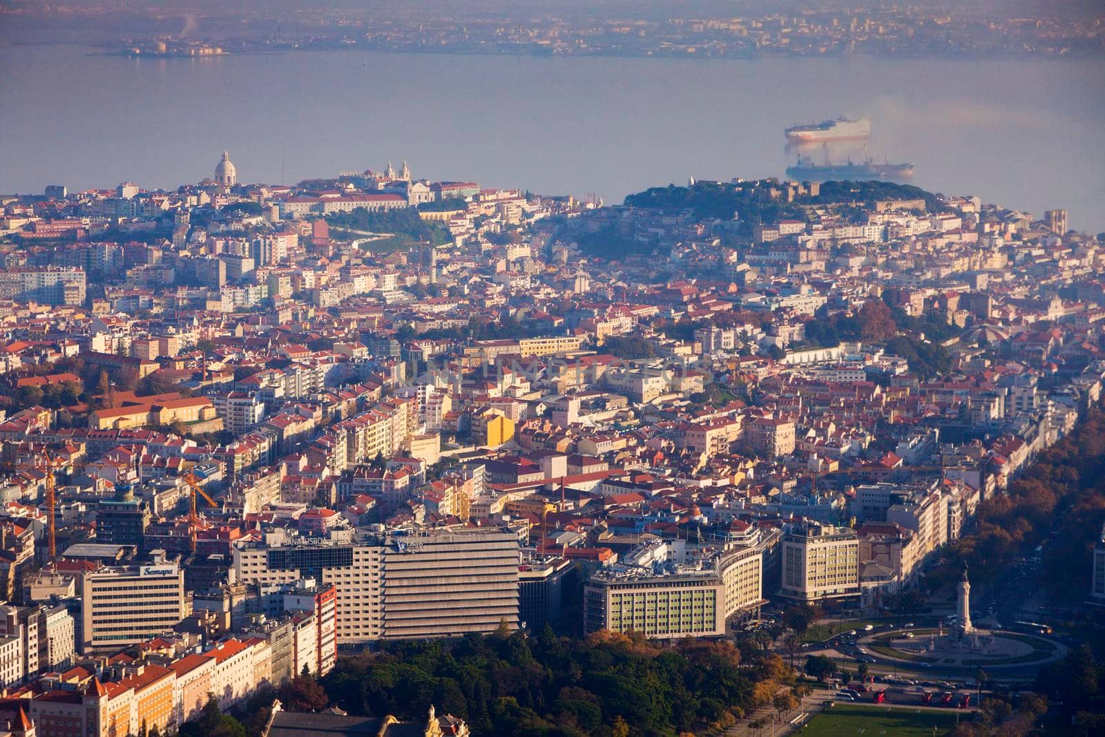 Lisbon - aerial view of the city by benkrut