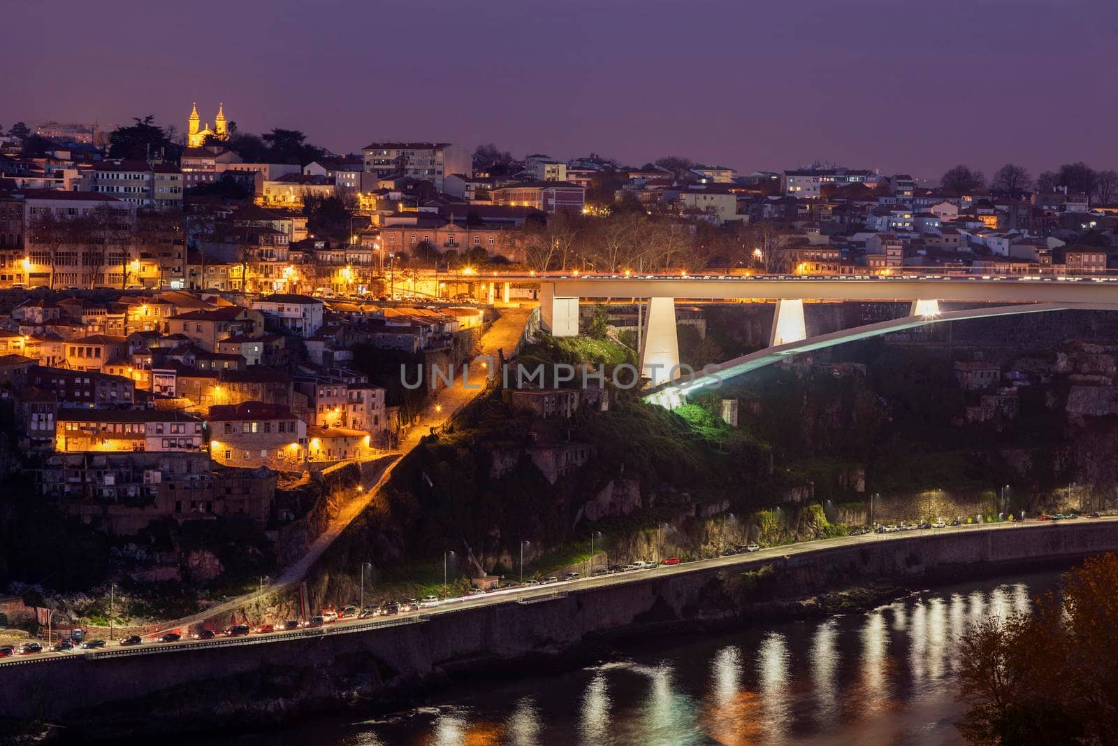 Infante D. Henrique Bridge in Porto. Porto, Norte, Portugal.