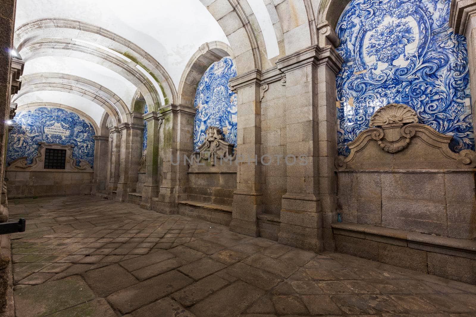 Loggia of Se Cathedral in Porto. Porto, Norte, Portugal.