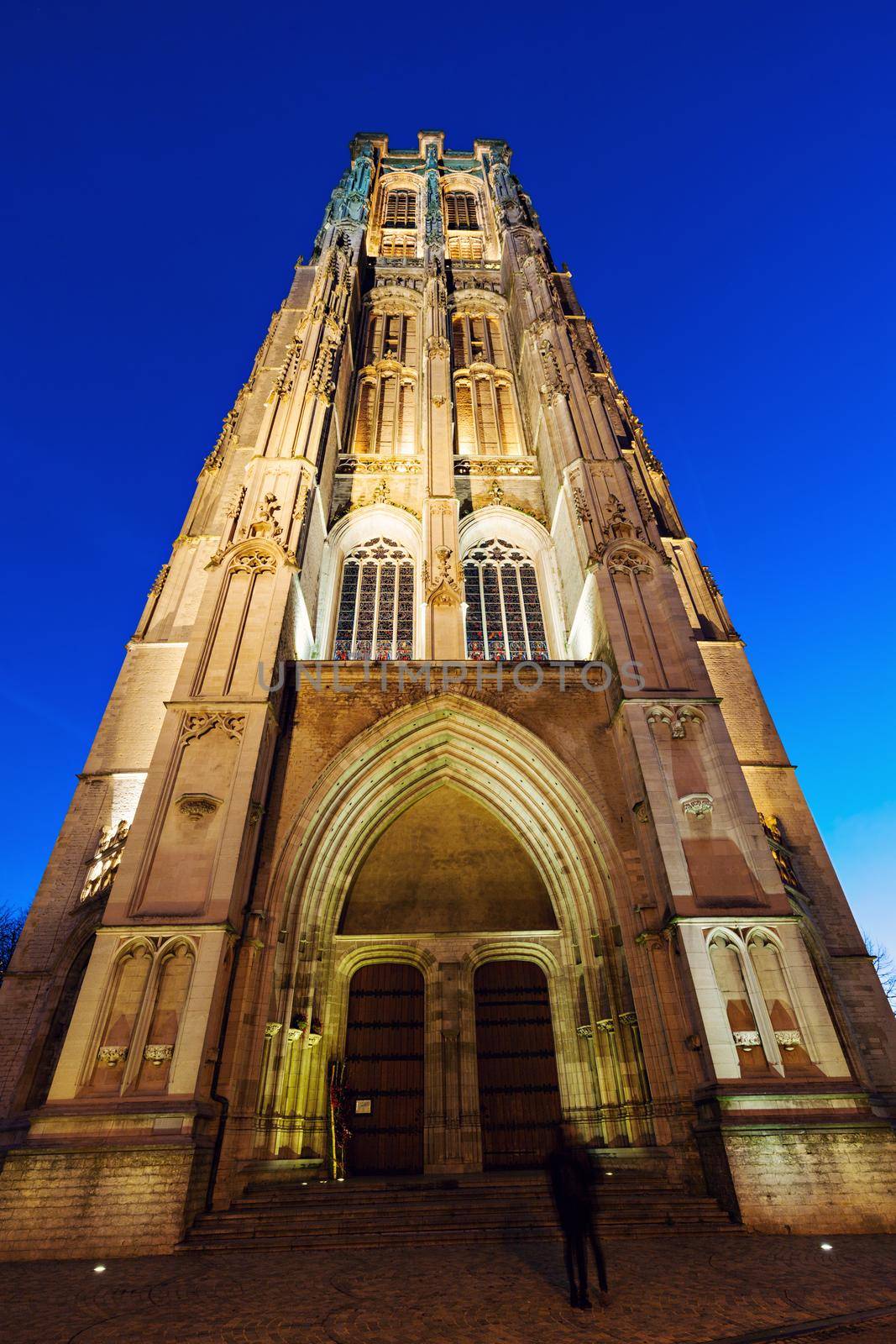 Saint Rumbold's Cathedral in Mechelen. Mechelen, Flemish Region, Belgium