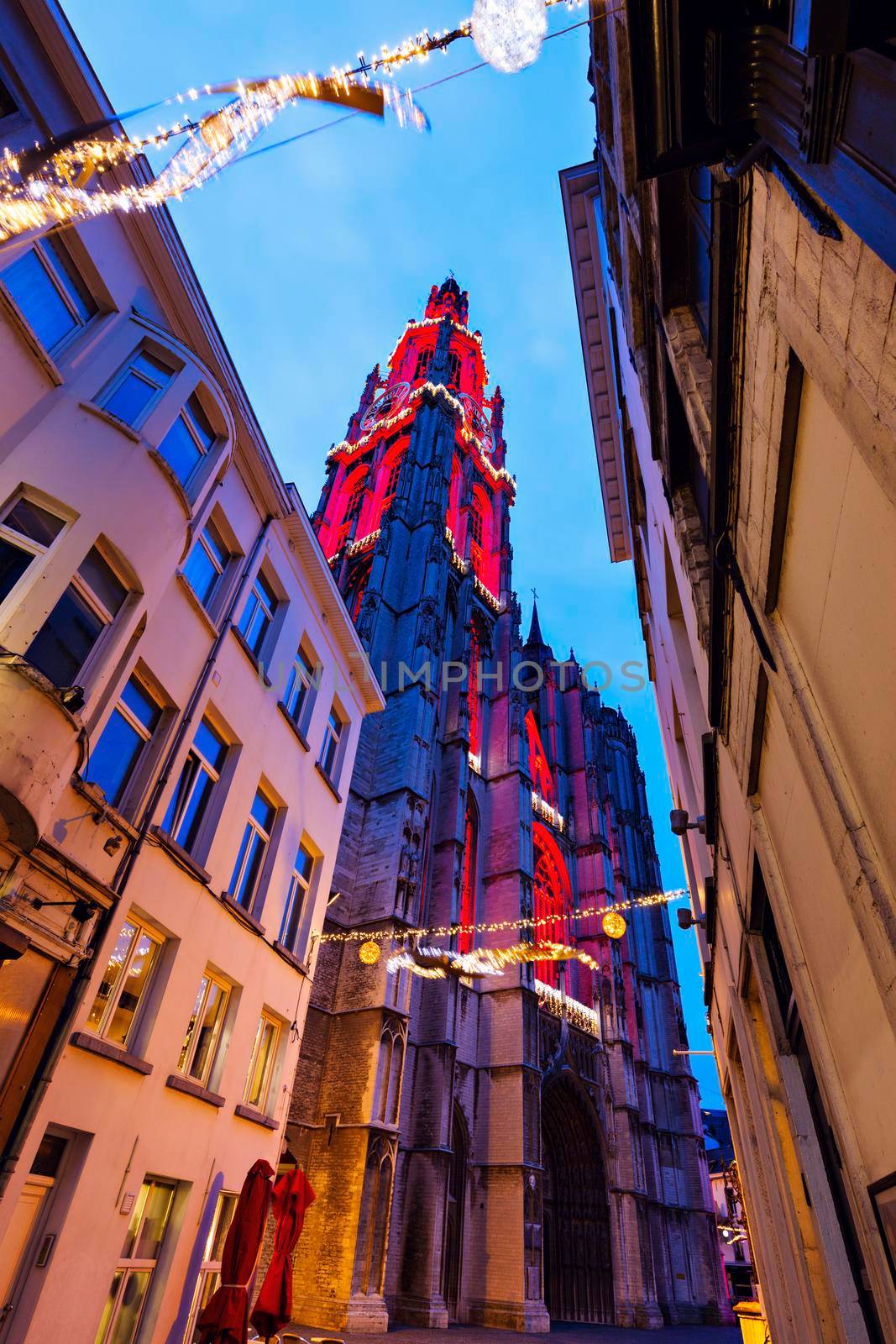 Cathedral of Our Lady in Antwerp. Antwerp, Flemish Region, Belgium