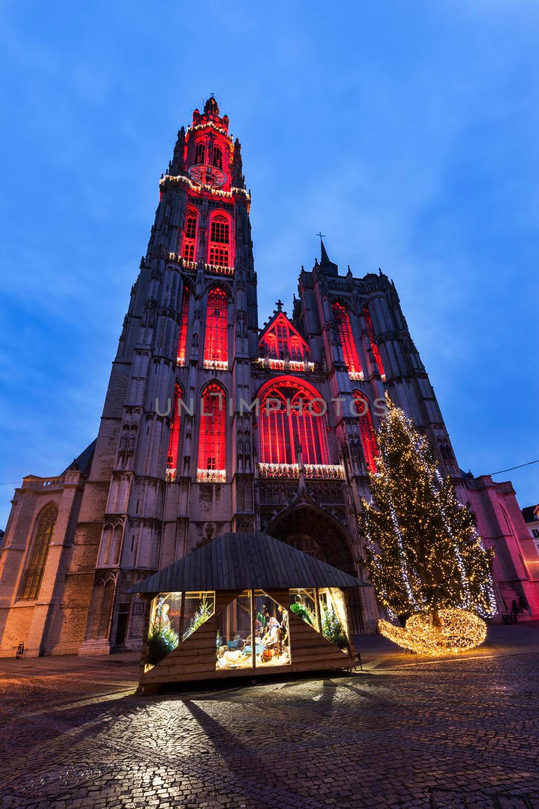 Cathedral of Our Lady in Antwerp. Antwerp,  Flemish Region, Belgium