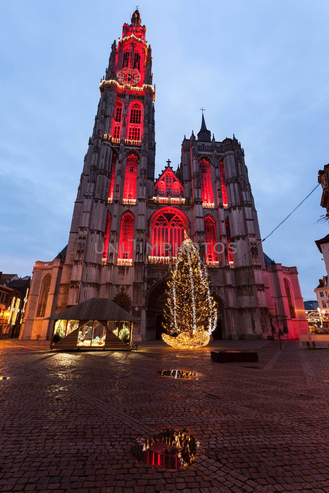 Cathedral of Our Lady in Antwerp. Antwerp, Flemish Region, Belgium