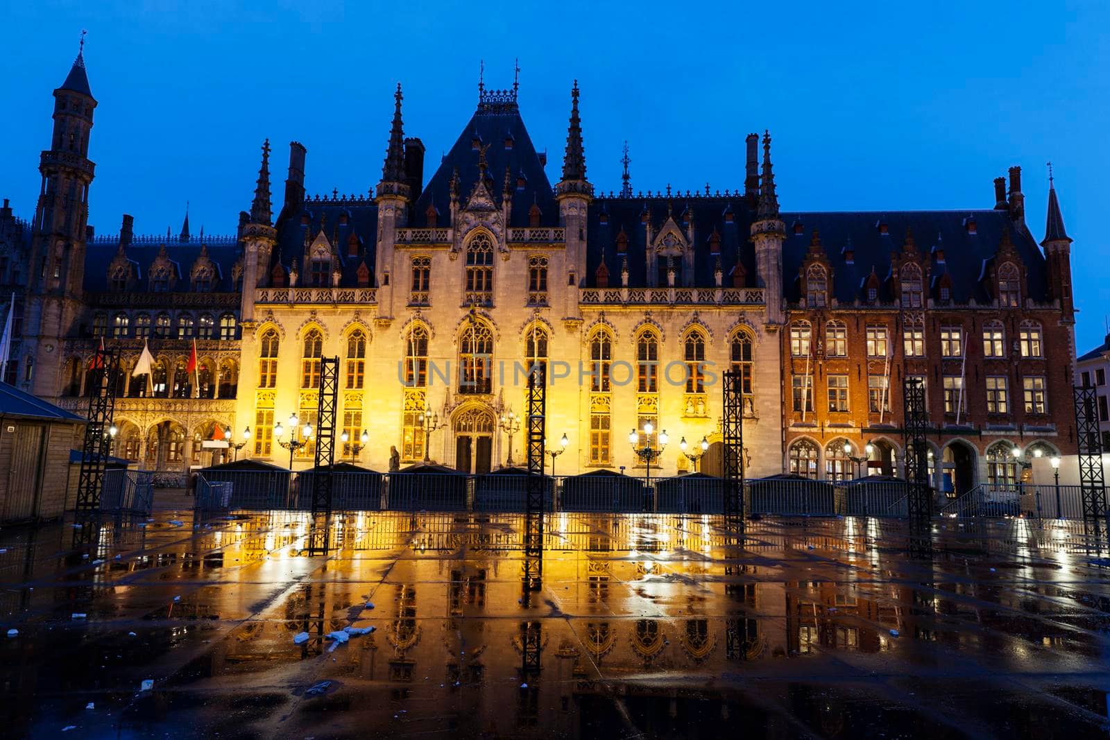 Provincial Palace in Bruges. Bruges, Flemish Region, Belgium