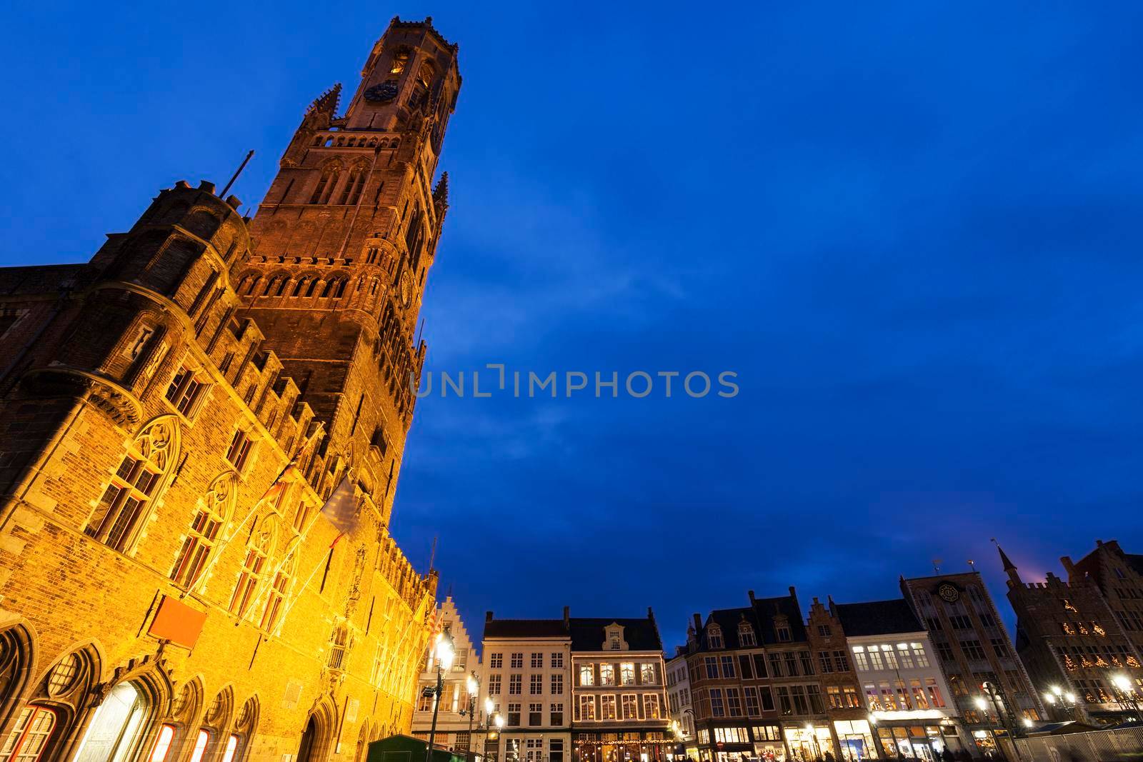 Belfry of Bruges. Bruges, Flemish Region, Belgium