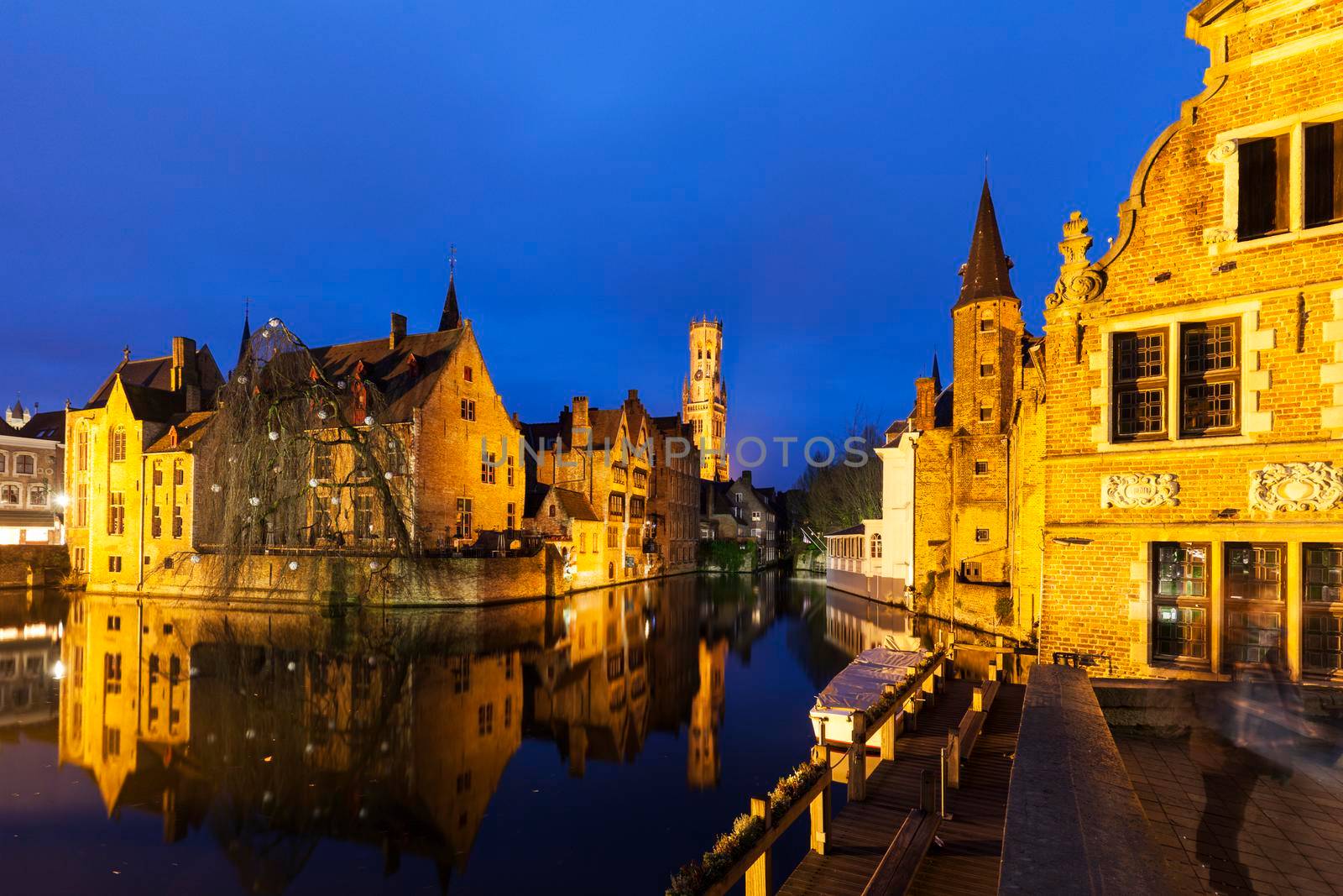 Belfry of Bruges. Bruges, Flemish Region, Belgium