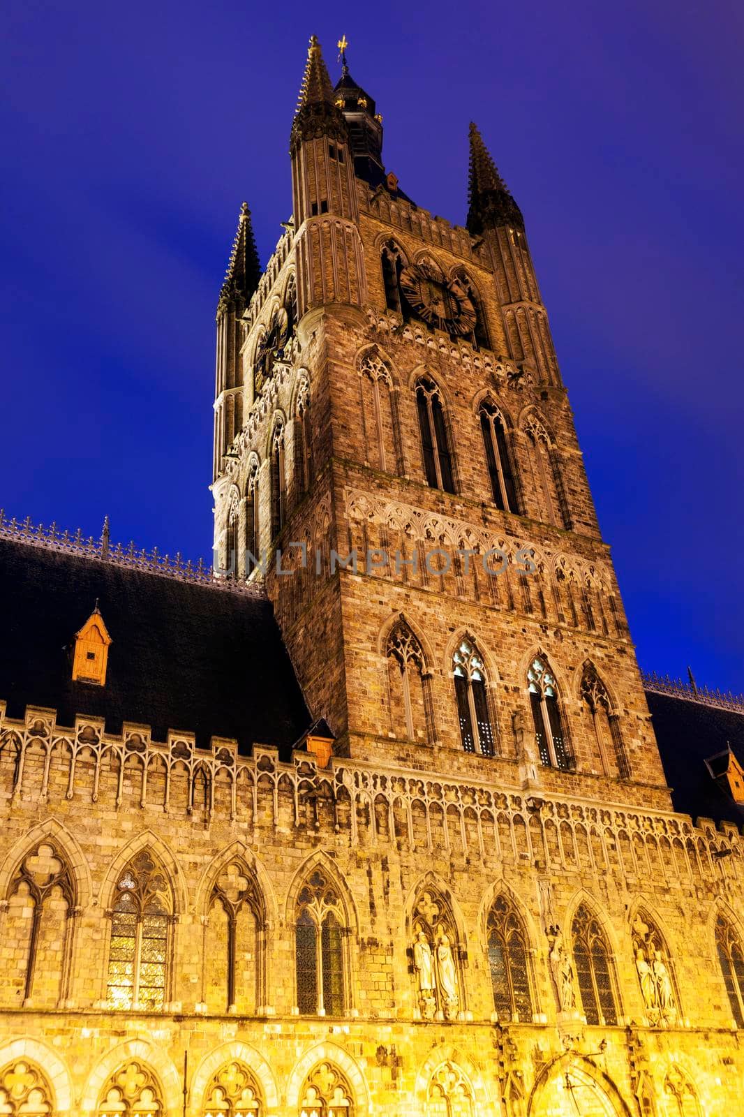 Cloth Hall and Belfry in Ypres by benkrut