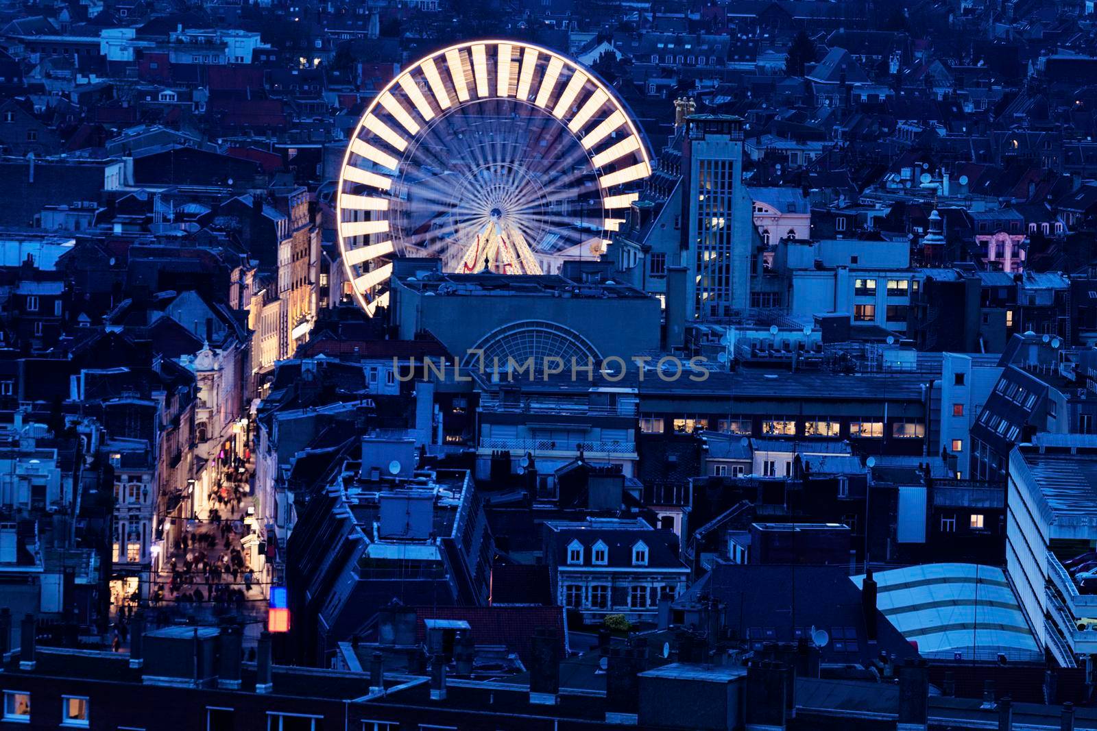 Aerial view of Lille by benkrut