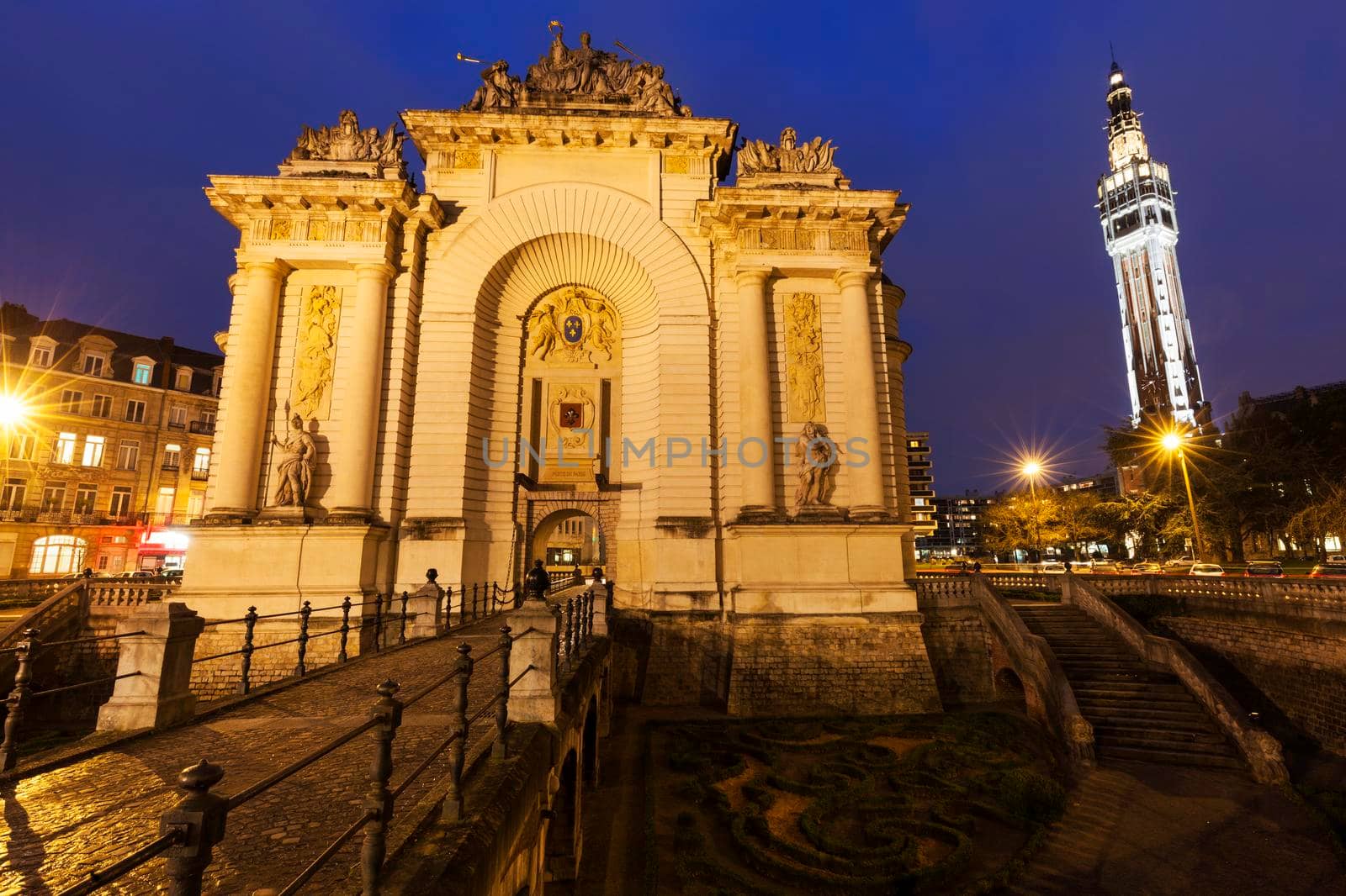 Porta de Paris in Lille. Lille, Nord-Pas-de-Calais, France