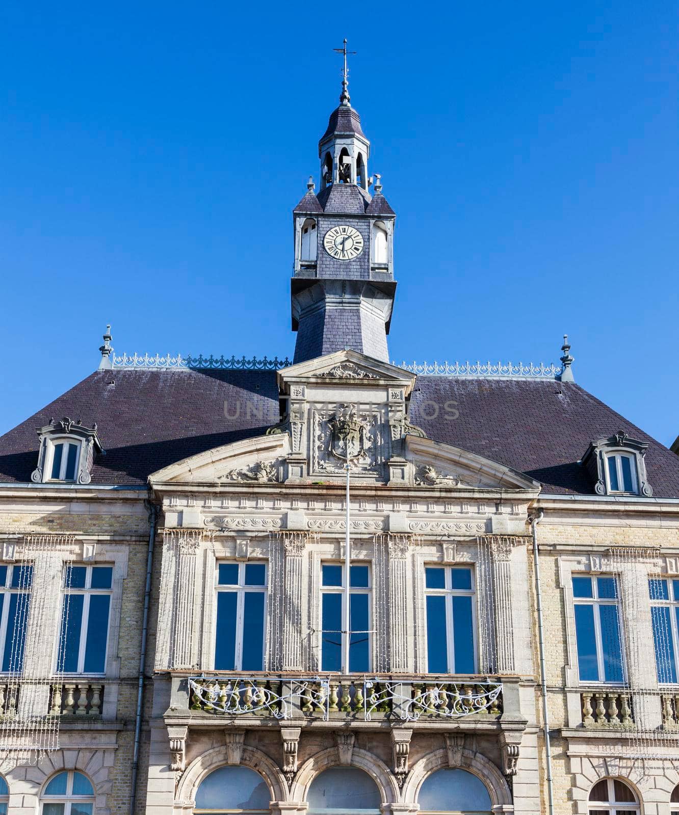 Berck City Hall. Berck, Nord-Pas-de-Calais-Picardy, France.