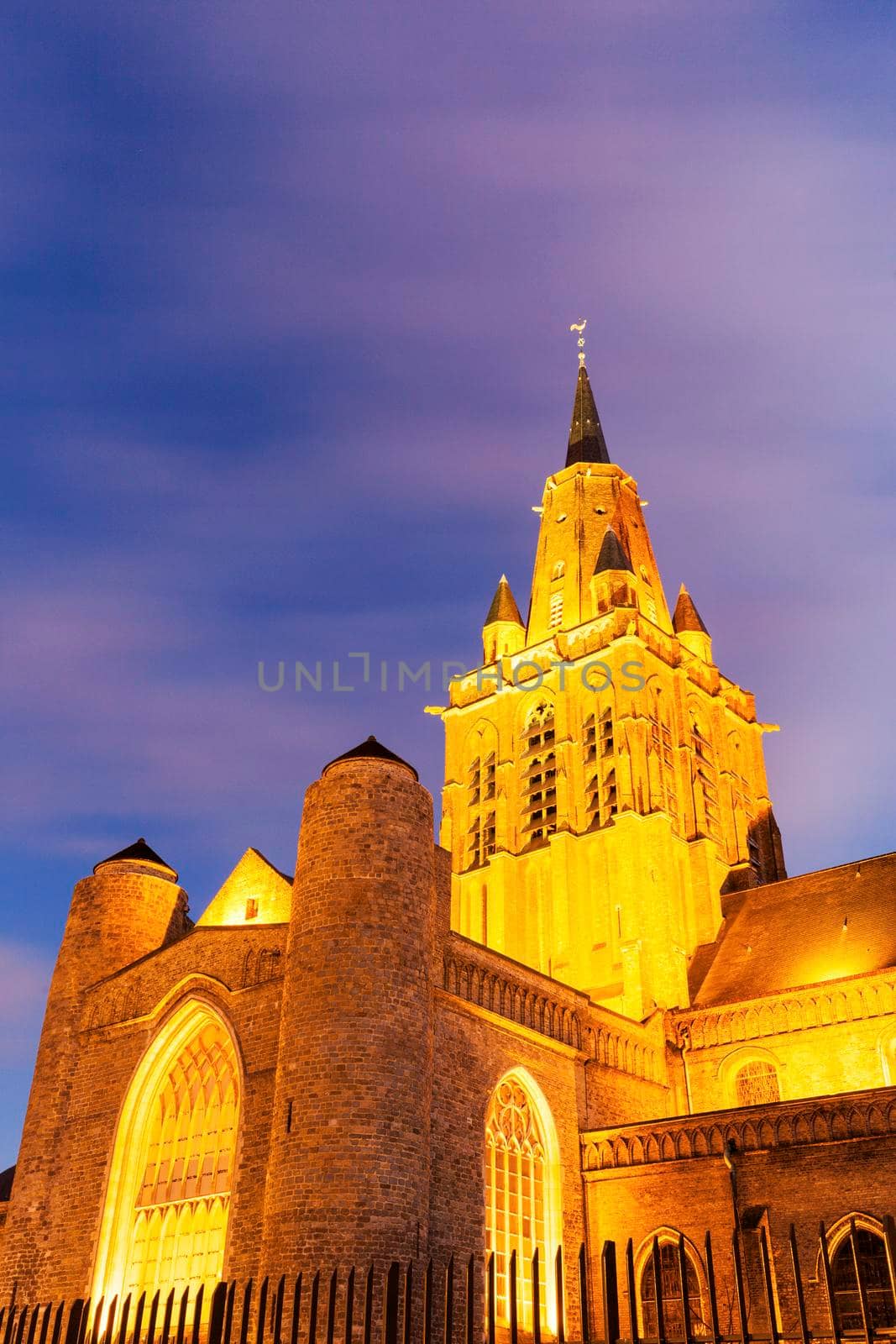 Eglise Notre-Dame Cathedral in Calais. Calais, Nord-Pas-de-Calais-Picardy, France.