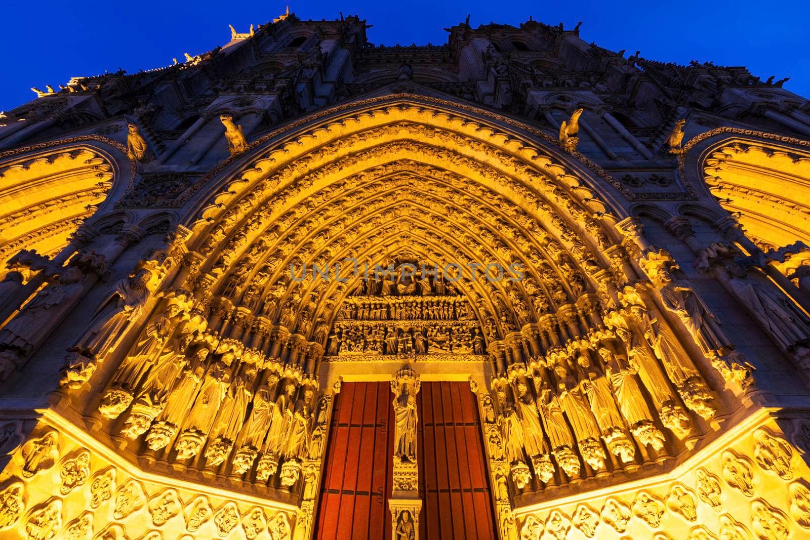 Cathedral of Our Lady of Amiens. Amiens, Nord-Pas-de-Calais-Picardy, France.
