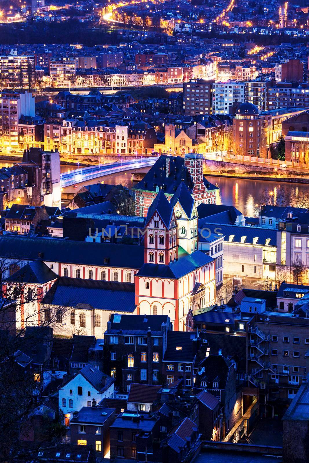 Collegiate Church of St. Bartholomew in Liege. Liege, Wallonia, Belgium