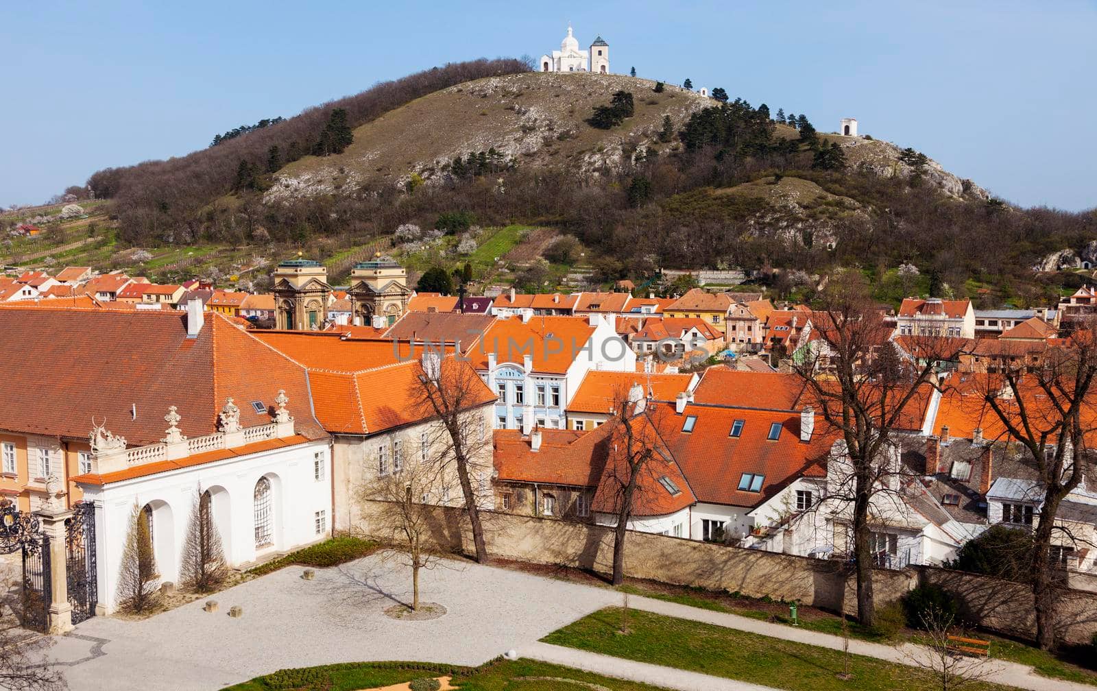 Holy Hill and roofs of Mikulov by benkrut