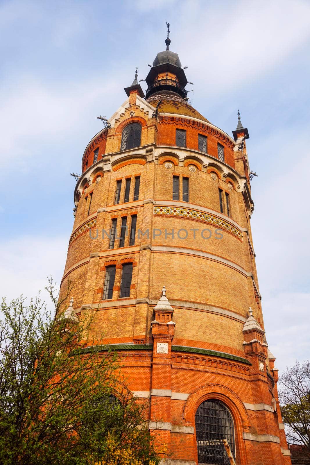 Wasserturm in Vienna seen day time. Vienna, Austria.