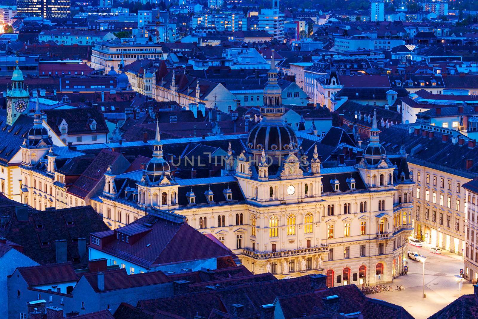 Graz City Hall on Hauptplatz. Graz, Styria, Austria.