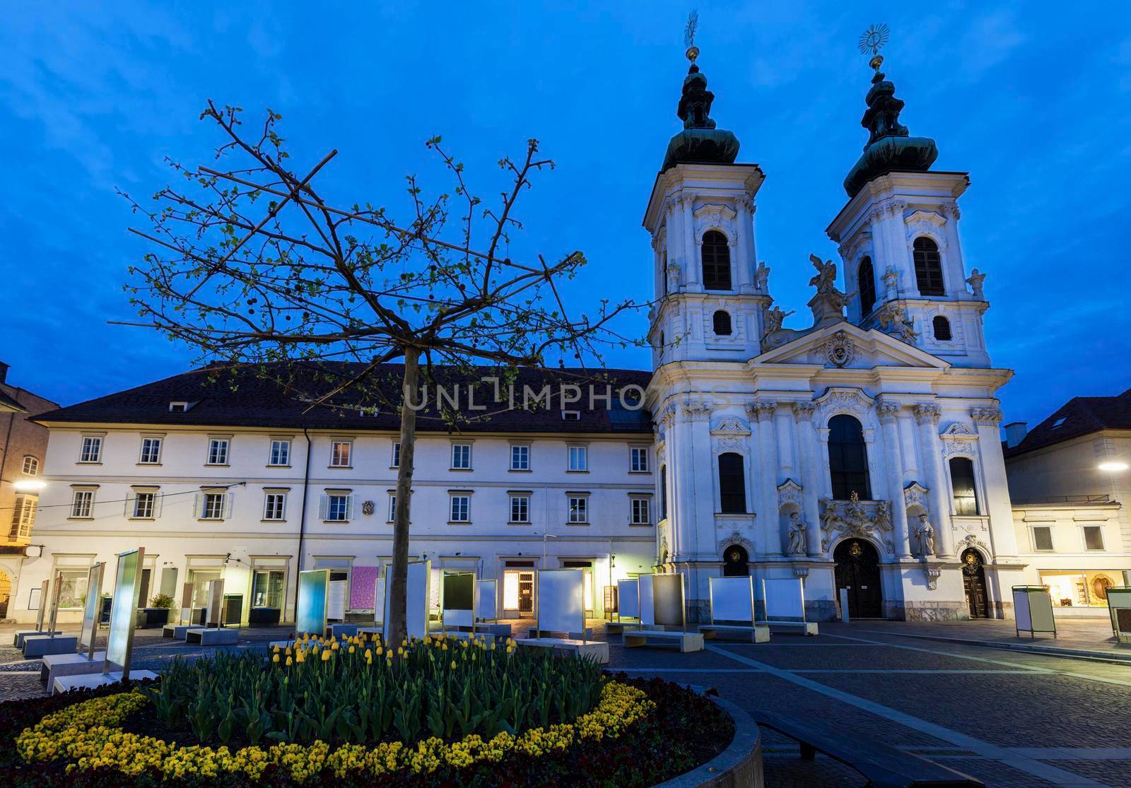 Katharinenkirche in Graz. Graz, Styria, Austria.