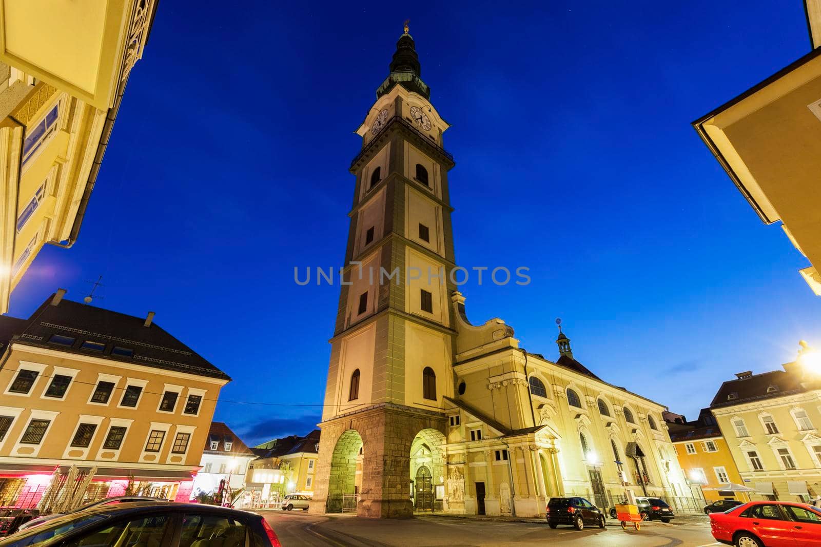 St. Agidiusin Church in Klagenfurt. Klagenfurt, Carinthia, Austria.