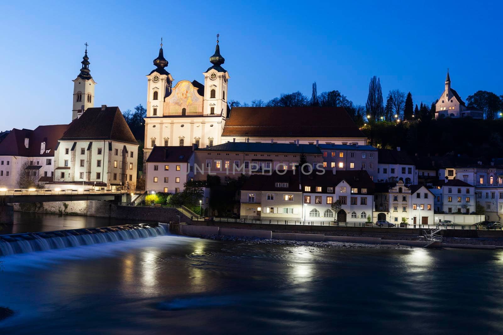 Steyr panorama with St. Michael's Church by benkrut
