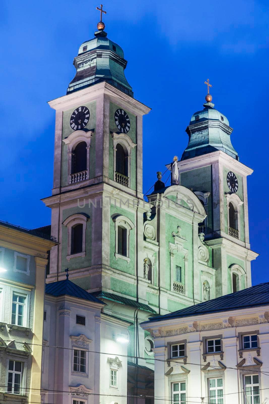 Church of Ignatius in Linz. Linz, Upper Austria, Austria.