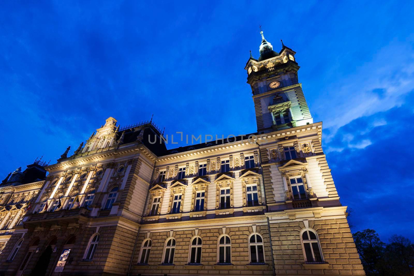 Old city hall in Bielsko-Biala. Bielsko-Biala, Silesia, Poland.