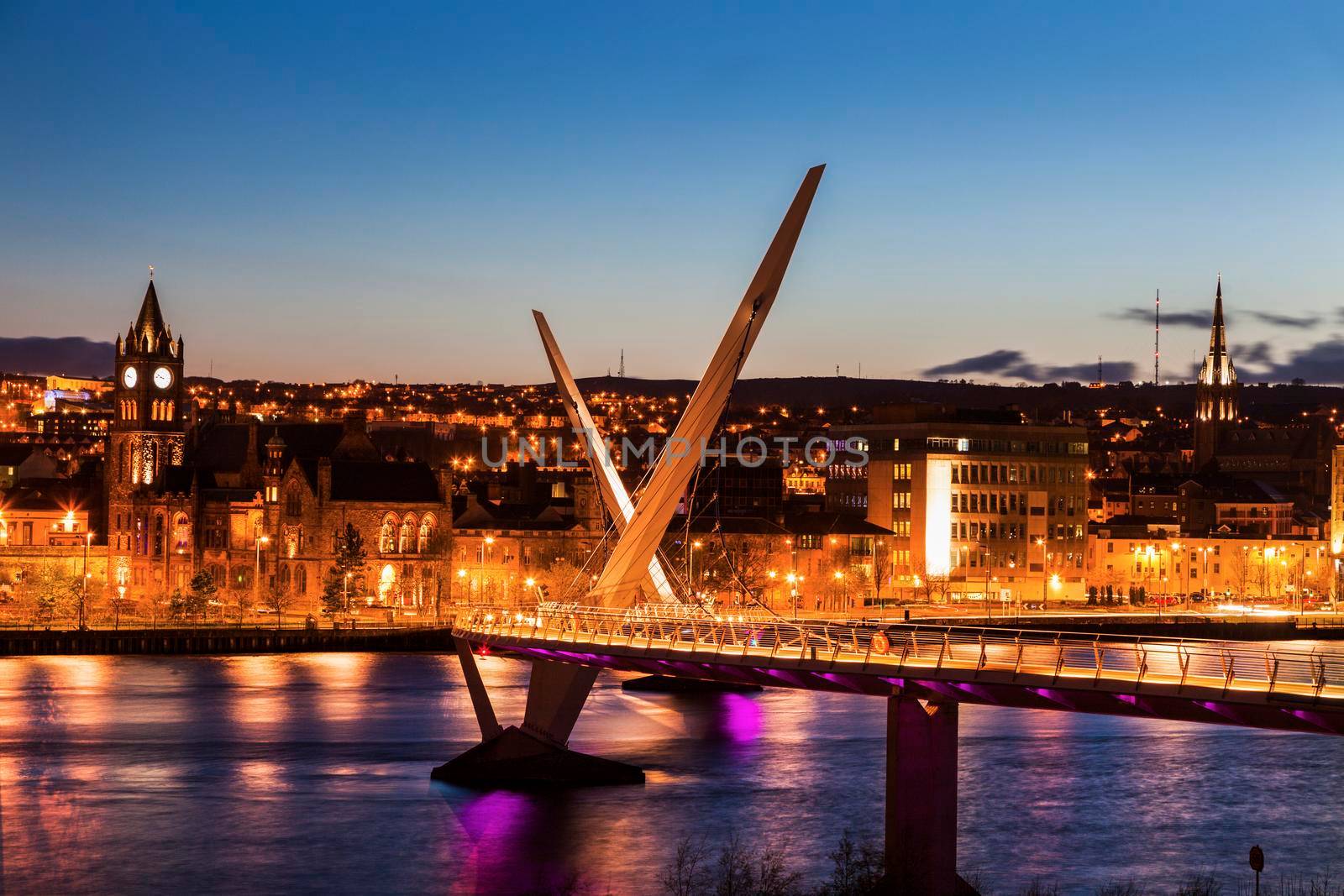 Peace Bridge in Derry by benkrut