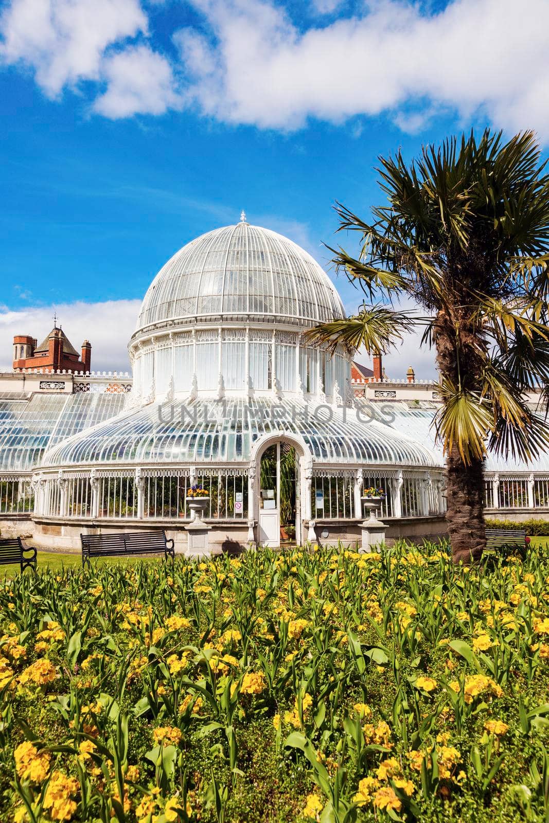 Palm House in Belfast. Belfast, Northern Ireland, United Kingdom.