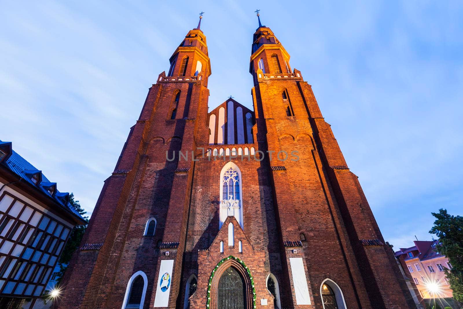 Holy Cross Cathedral in Opole. Opole, Opolskie, Poland.