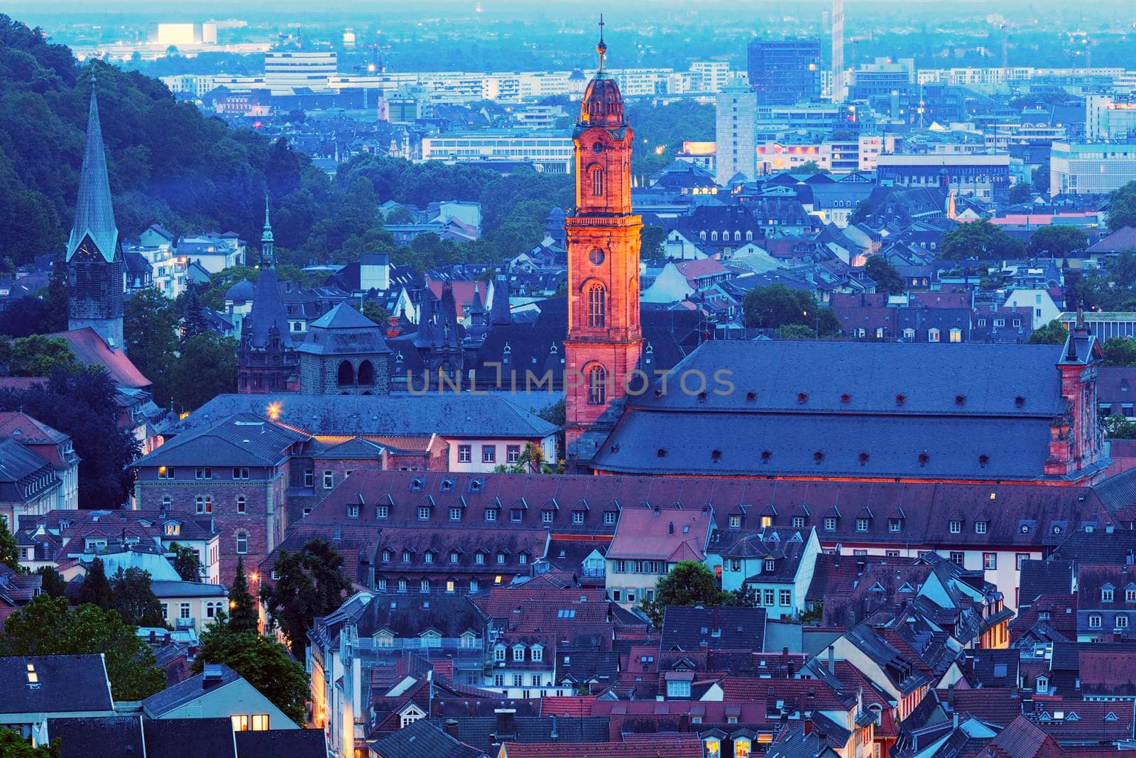 Jesuit Church in Heidelberg. Heidelberg, Baden-Wurttemberg, Germany.