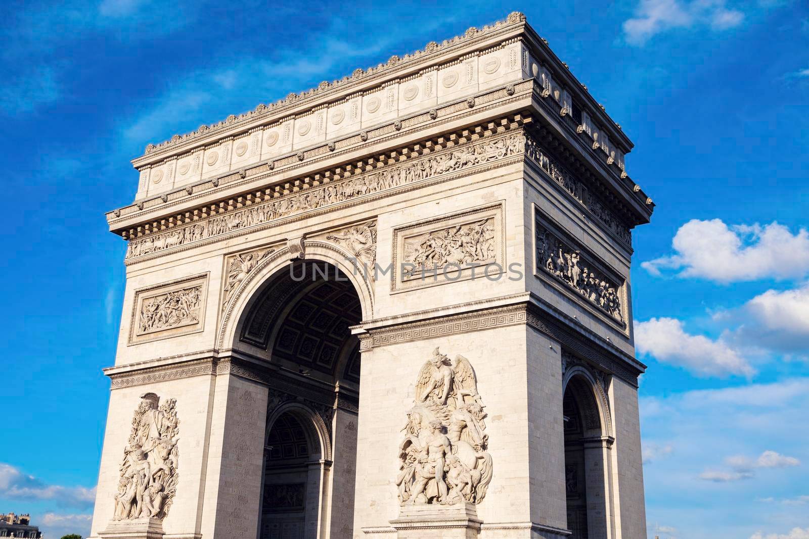 Arc de Triomphe in Paris. Paris, France