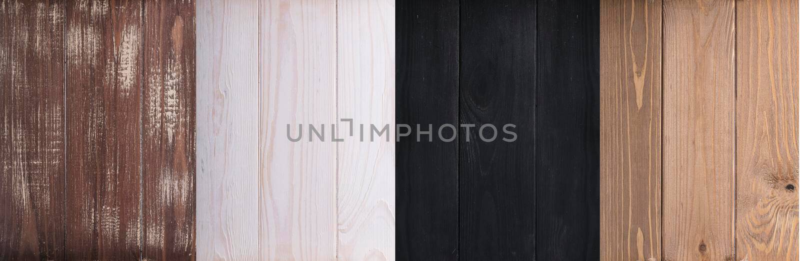 Shabby background.Banner from a variety of wooden textures.Background boards.