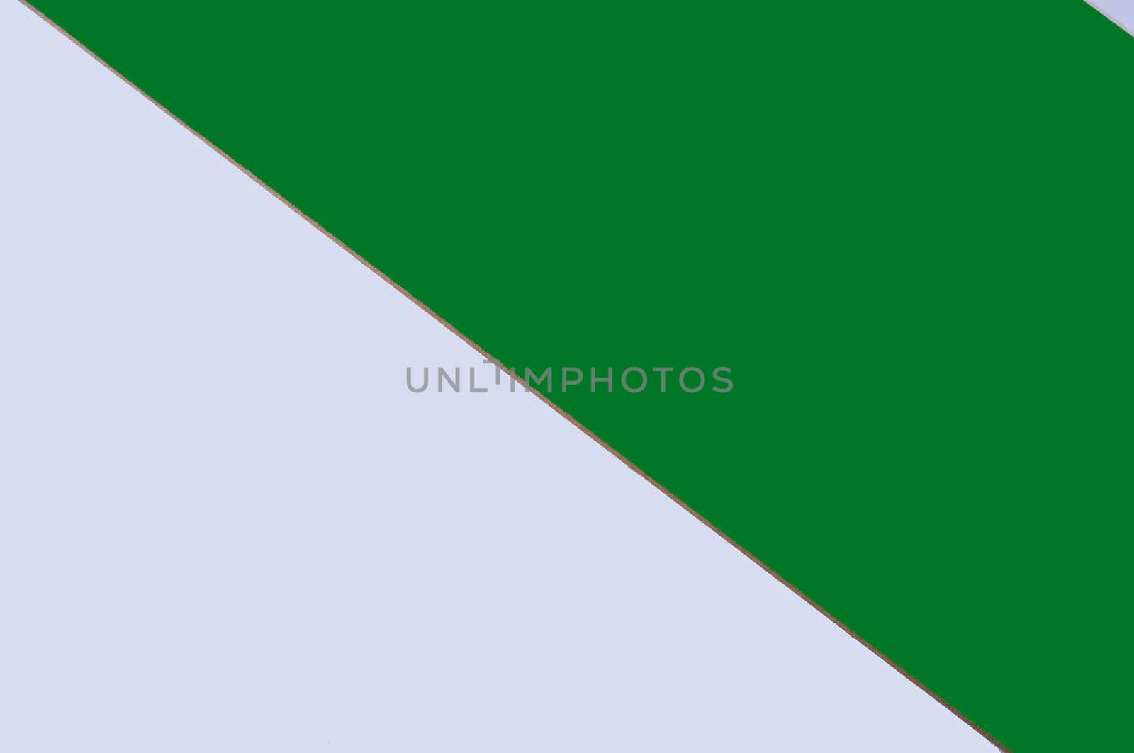 White and green triangular background, equidistant, white space, free space