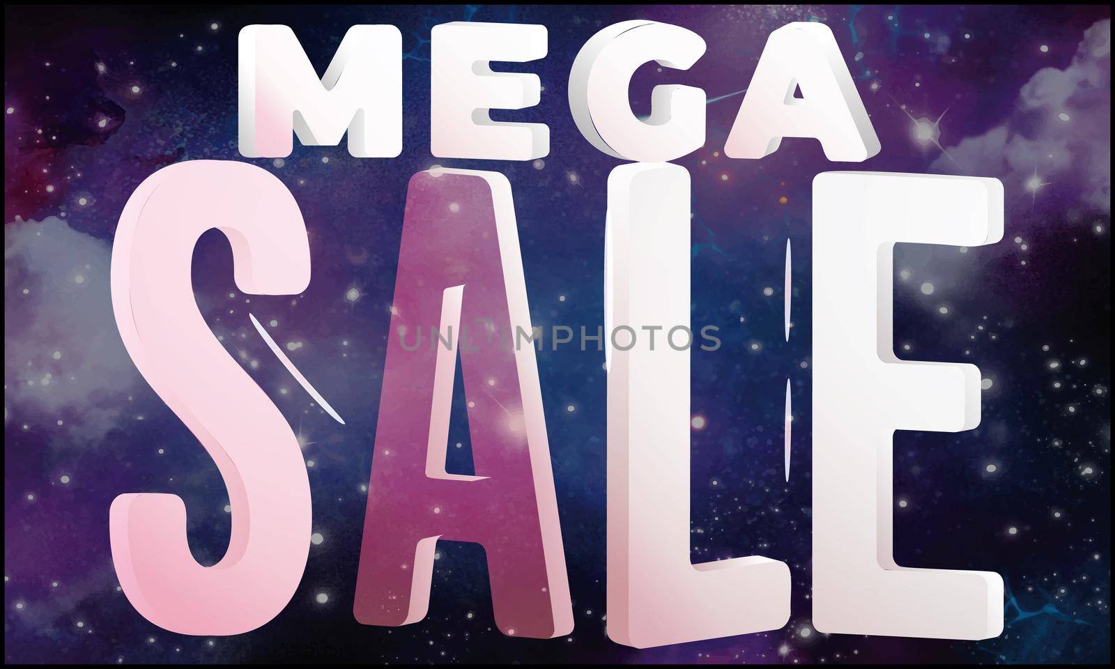 mega sale art on abstract background by aanavcreationsplus