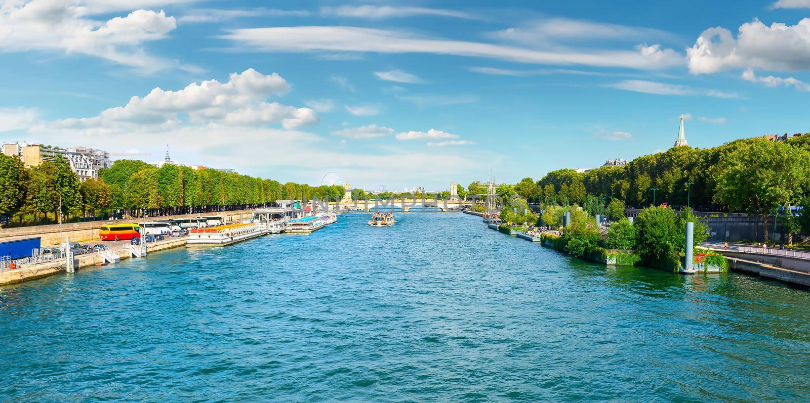 Seine river in Paris by Givaga