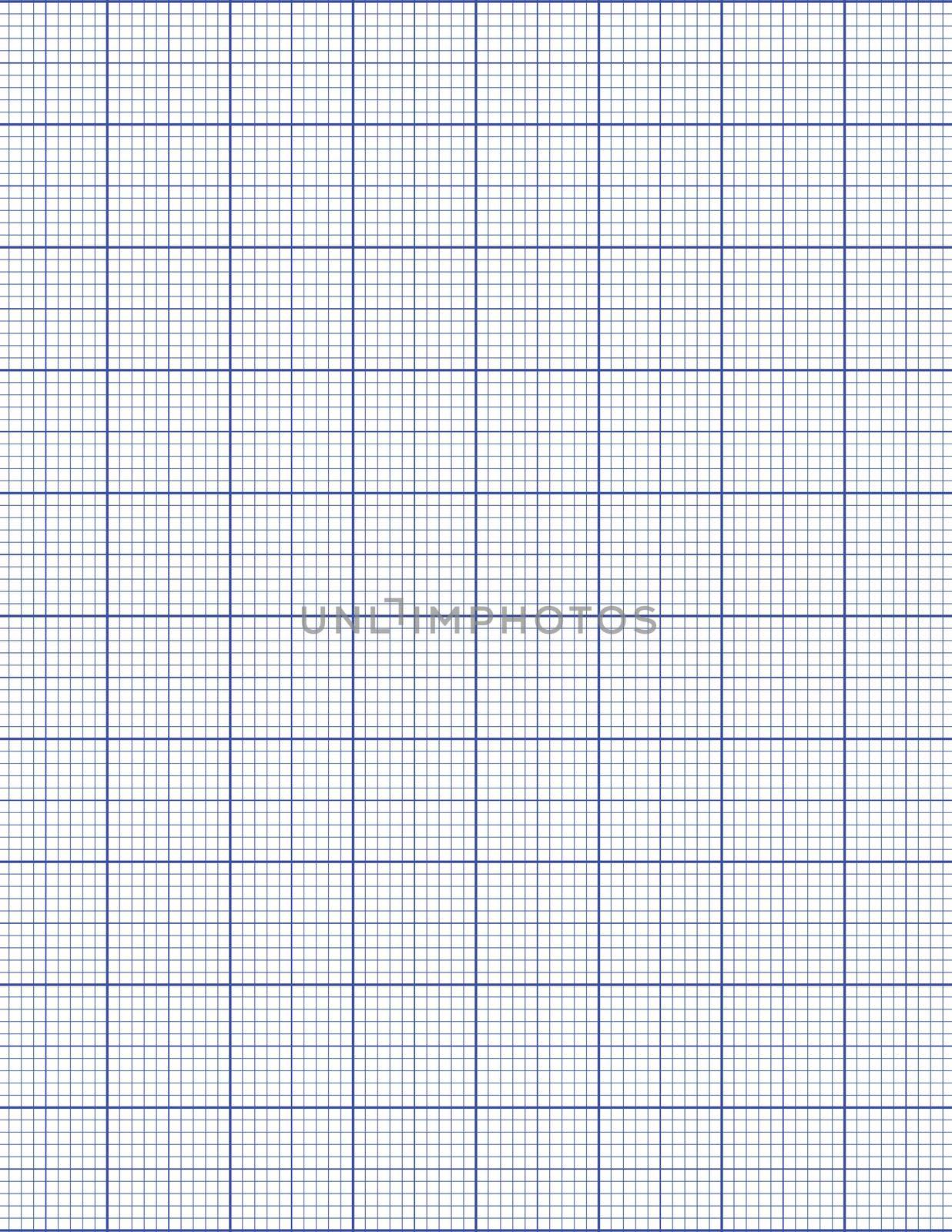 Graph paper. Printable millimeter grid paper with color lines. Geometric pattern for school, technical engineering line scale measurement. Realistic lined paper blank size Letter by allaku
