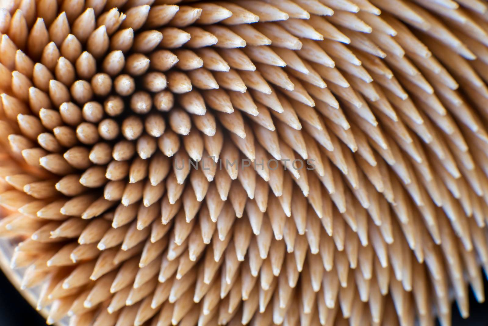 Toothpick sticks from top view macro shot by avirozen