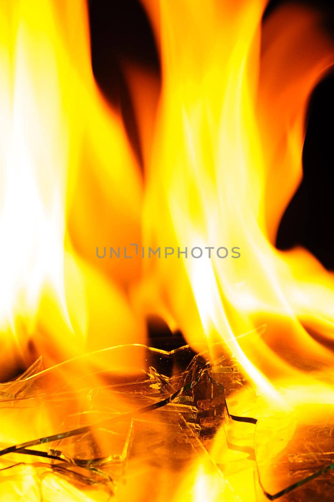 abstract flame over black by norgal