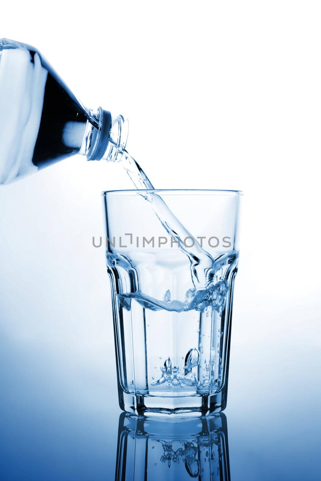 a glass of pure drinking water, healthy eating concept