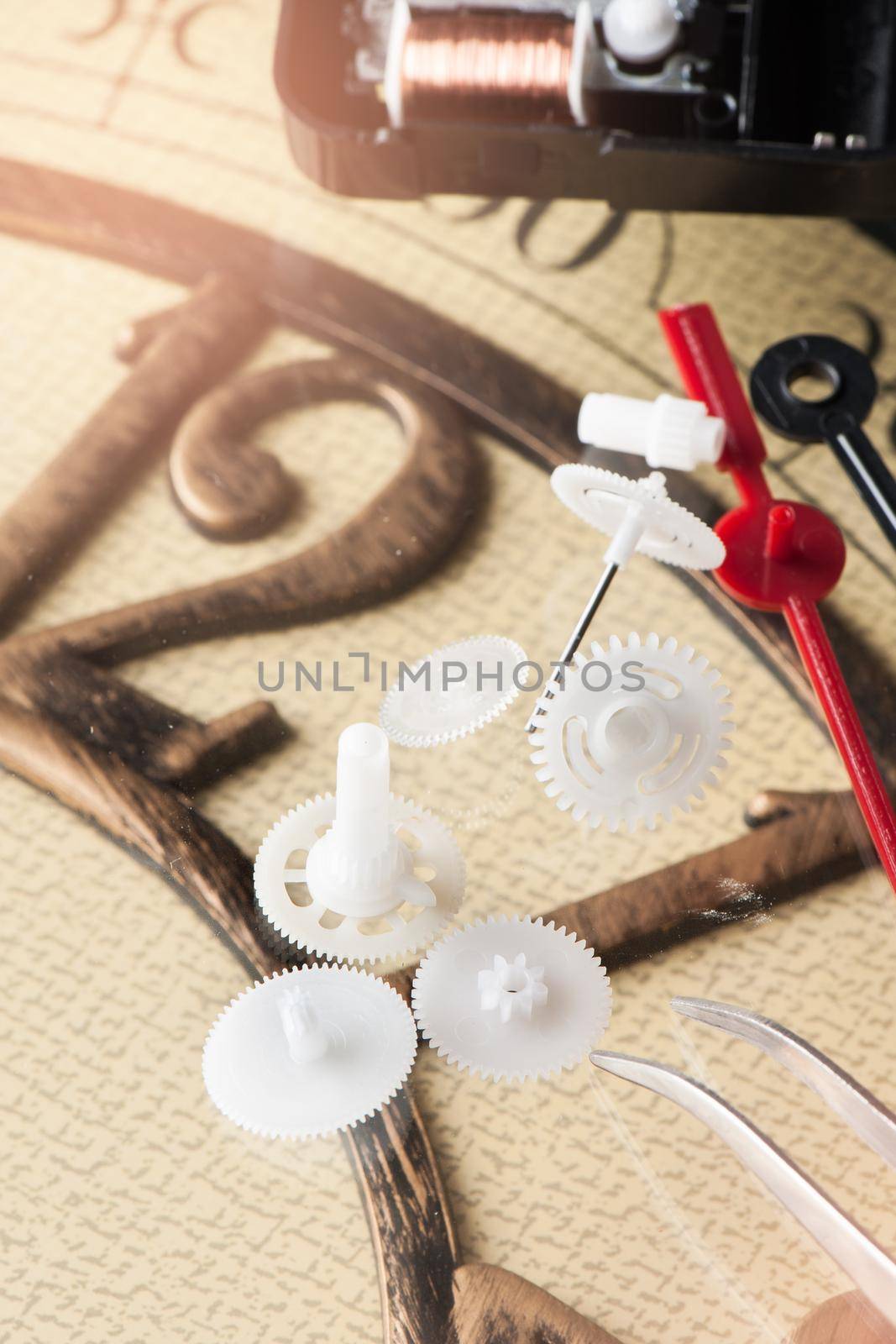 closeup clock gears by norgal