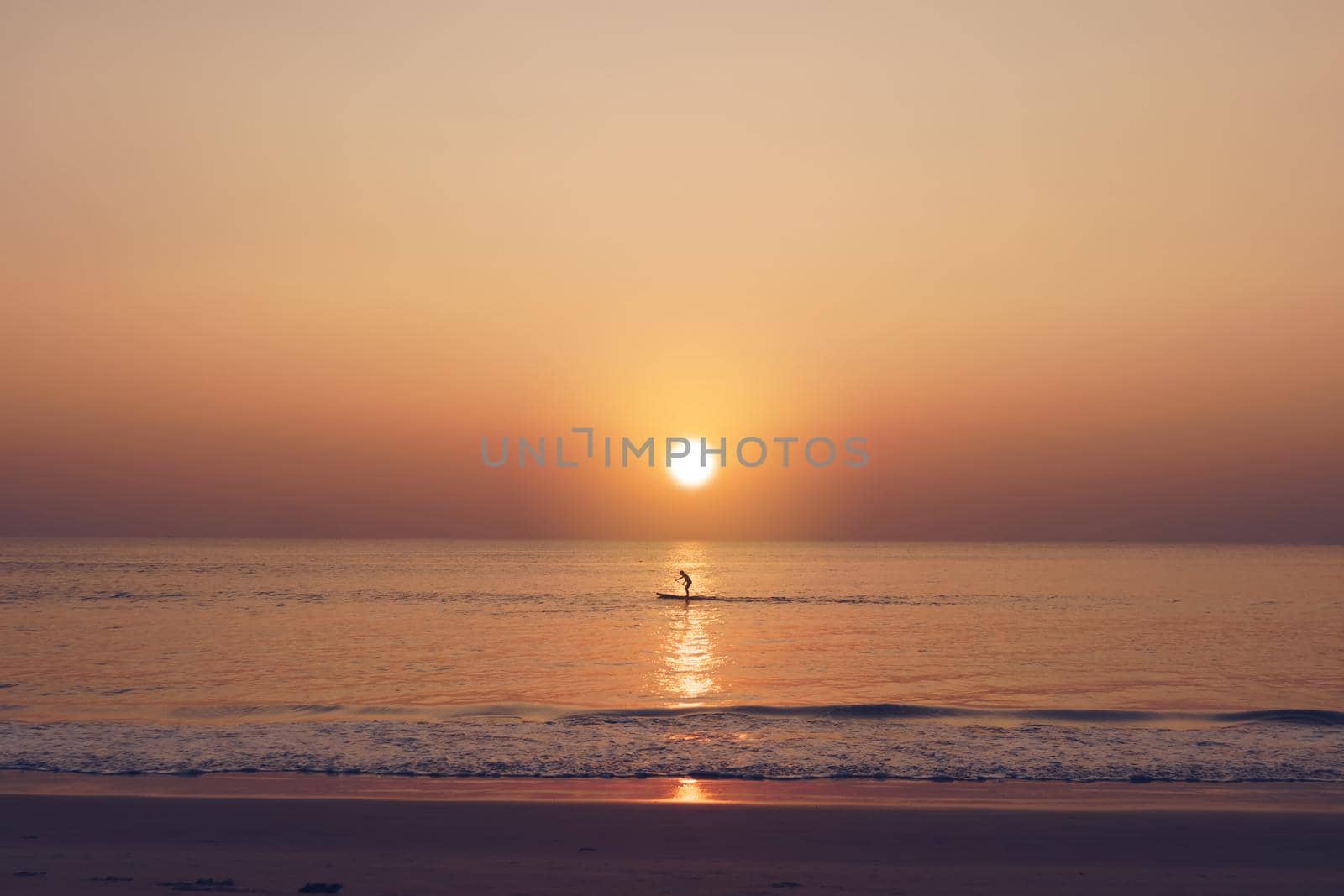 Tropical nature clean beach sunset sky time with sun light background