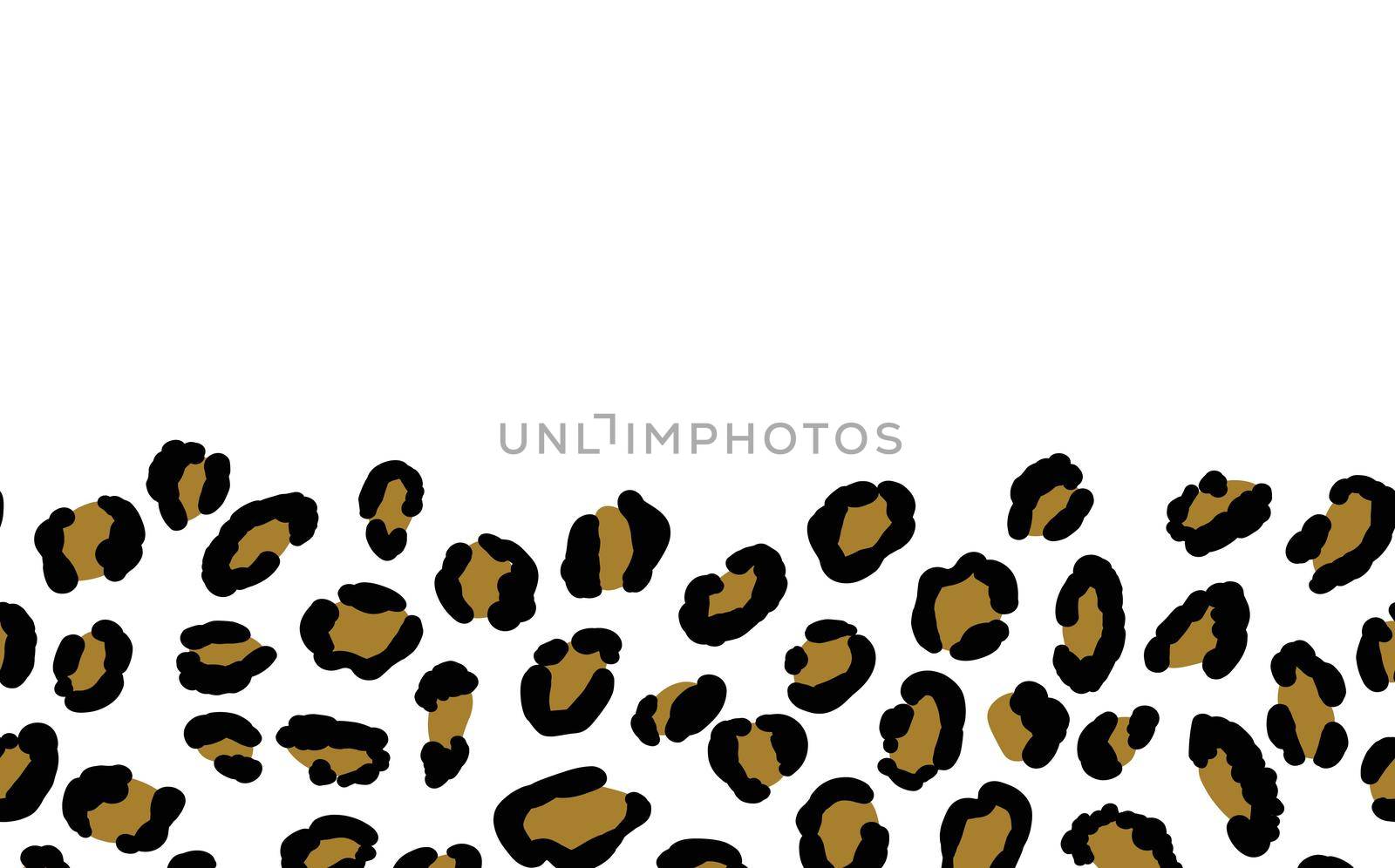 New modern leopard black and white background. Ornament of stylized animal skin. Abstract geometric vector illustration for leaflet, banner, website, poster, card, postcard, wallpaper. Copy space.