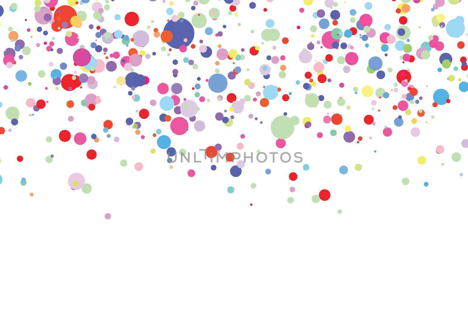 Light multicolor background, colorful vector texture with circles. Splash effect banner. Glitter silver dot abstract illustration with blurred drops of rain. Pattern for web page, banner,poster, card.