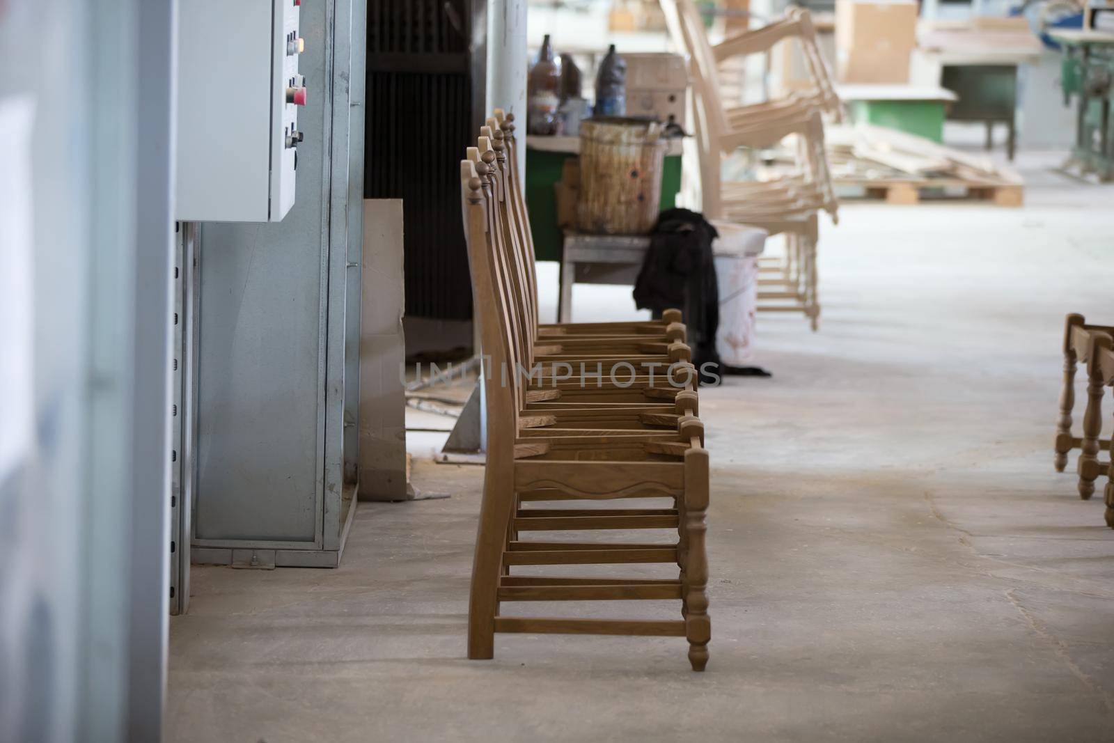 Making chairs.Manufacture of chairs