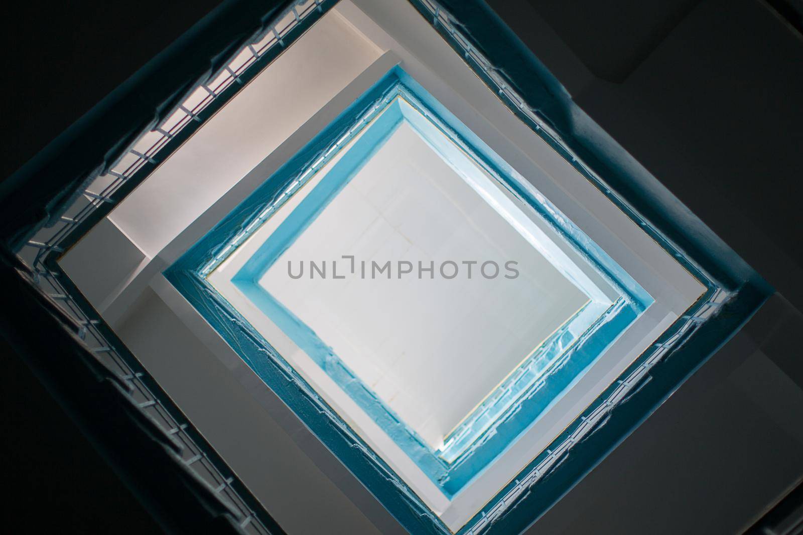 Staircase with a gleam at the top