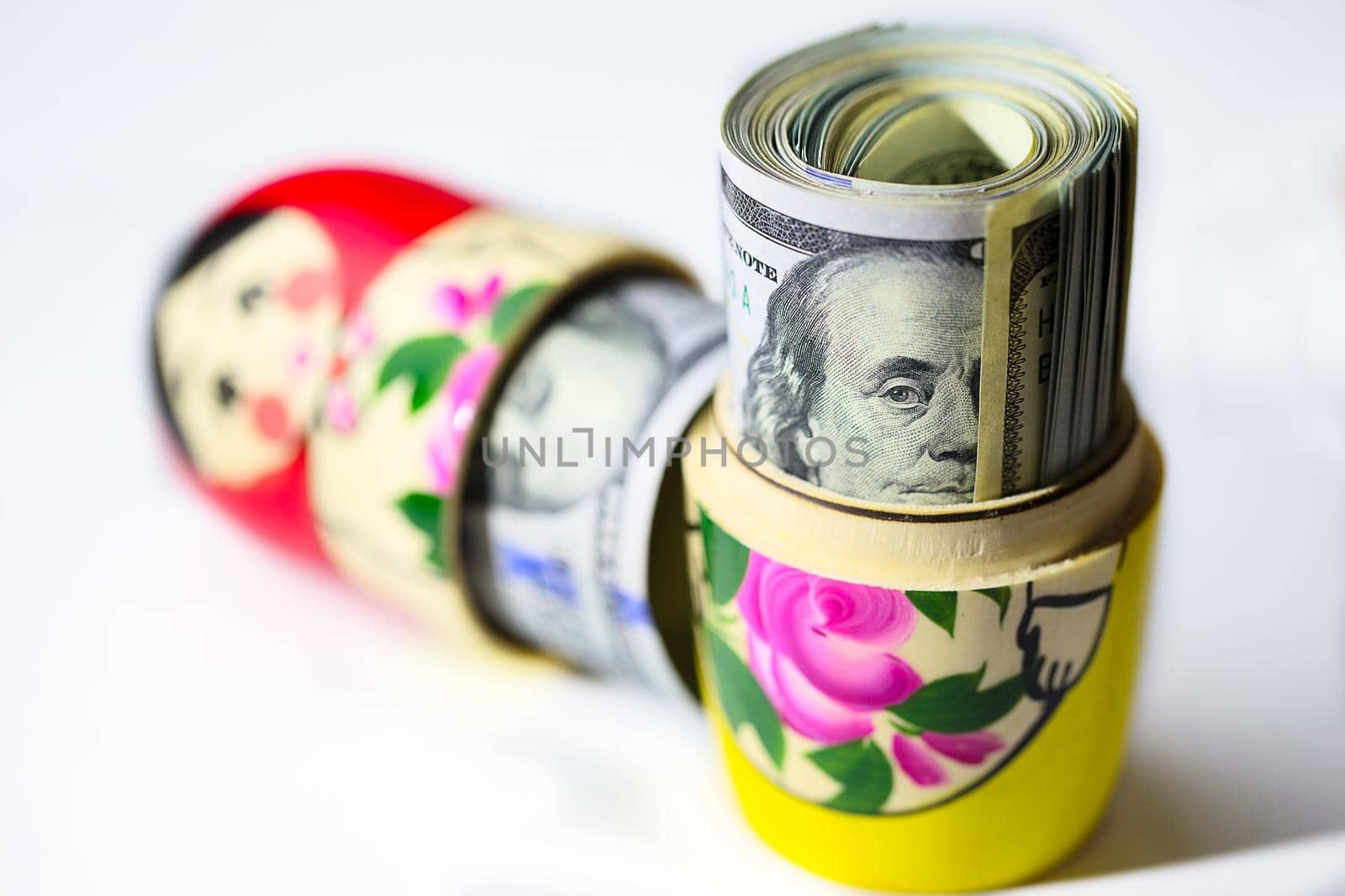 Dollars in Russian dolls