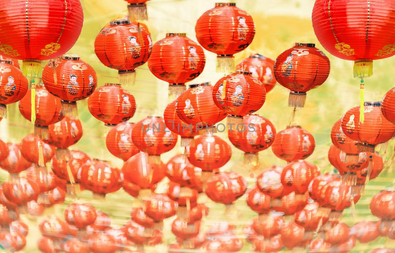 Lanterns in Chinese new year day festival. by toa55